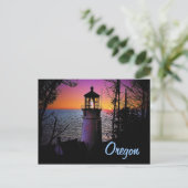 Oregon Lighthouse Postcard Postkarte (Stehend Vorderseite)