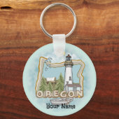 Oregon Lighthouse Schlüsselanhänger (Vorderseite)