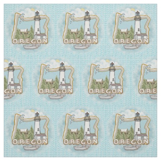 Oregon Lighthouse Stoff (Muster)