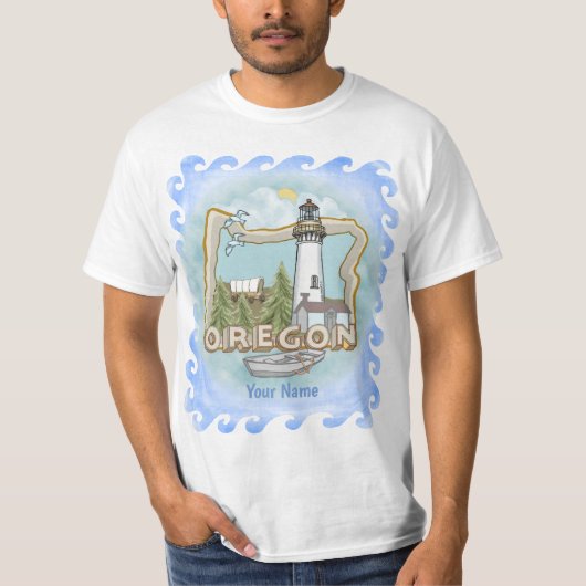 Oregon Lighthouse T - Shirt (Vorderseite)
