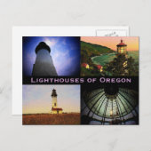 Oregon Lighthouses Postcard Postkarte (Vorne/Hinten)
