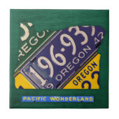 Oregon-Lizenz-Platten-Karten-Keramik-Fliese Fliese (Vorderseite)
