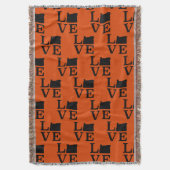 Oregon LOVE Schwarz Decke (Vorderseite Vertikal)