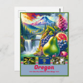 Oregon Majestic Wonders: Natur & Sehenswürdigkeite Postkarte (Vorne/Hinten)