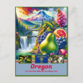 Oregon Majestic Wonders: Natur & Sehenswürdigkeite Postkarte (Vorderseite)