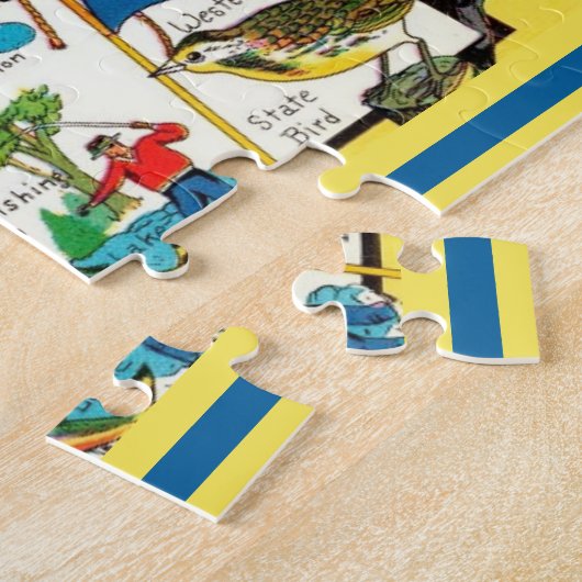 Oregon Map Jigsaw Puzzle (Seite)