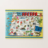 Oregon Map Jigsaw Puzzle (Horizontal)