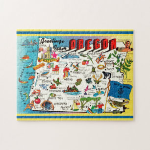Oregon Map Jigsaw Puzzle