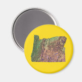 Oregon Map Magnet (Vorderseite/Rückseite)