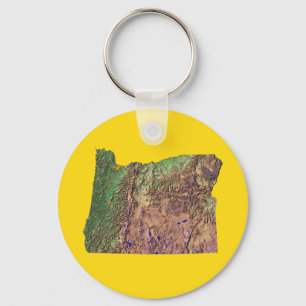 Oregon Map Schlüsselanhänger