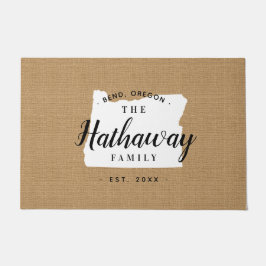 Oregon Monogram Staat Doormat Fußmatte