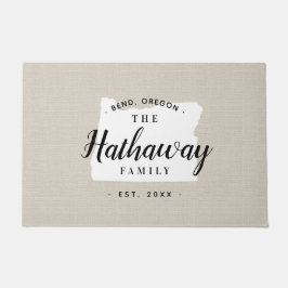 Oregon Monogram Staat Doormat Fußmatte