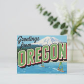Oregon Mountain Windsurfing Grüße Postkarte (Stehend Vorderseite)