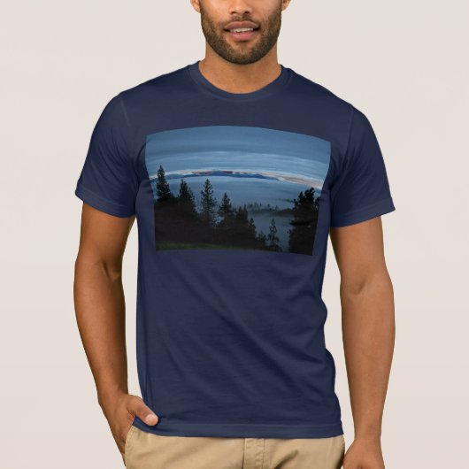 Oregon-Nebel-Wald T-Shirt (Vorderseite)