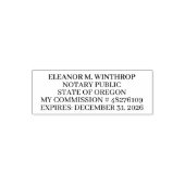 Oregon Notary Public  Permastempel (Design)