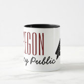 Oregon Notary Public Poised Pen Tasse (Zentrum)