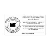 Oregon Notary Public Recognition Briefmarke Permastempel (Design)