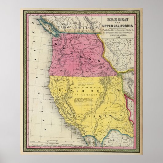 Oregon & Oberkalifornien Poster (Vorne)