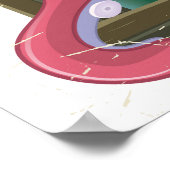 Oregon Octopus Reiseplakat. Poster (Ecke)