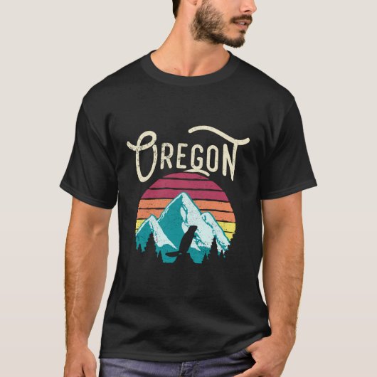 Oregon oder Gebirgsbiber T-Shirt (Vorderseite)