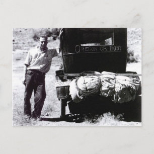 "OREGON OR BUST" Postkarte! Promo für Besuch OR! Postkarte