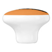 Oregon Orange Drawer Pull Keramikknauf (Seitenansicht)