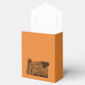 Oregon Orange Tent Style Favor Box Geschenkschachtel (Geöffnet)