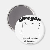 OREGON - "OREGON STAAT MOTTO" T - Shirt und Gewäss Magnet (Vorderseite/Rückseite)
