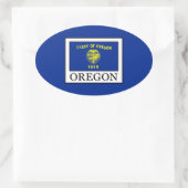 Oregon Ovaler Aufkleber (Tasche)