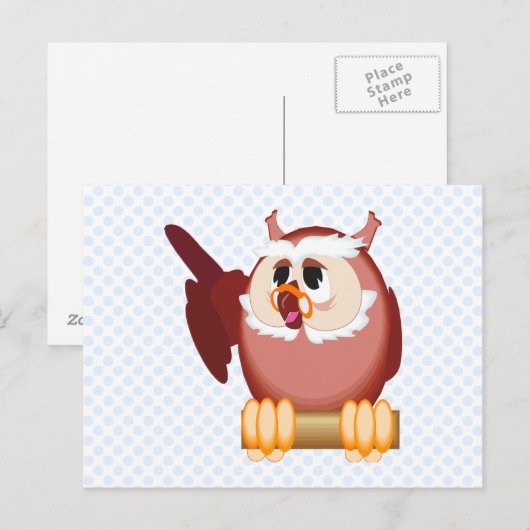 Oregon Owl Postkarte (Vorne/Hinten)