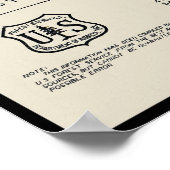 Oregon Pacific Wappen Trail Karte 1936 Poster (Ecke)