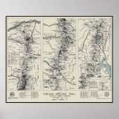 Oregon Pacific Wappen Trail Karte 1936 Poster (Vorne)