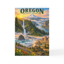 Oregon Pacific Wonderland Reiseplakat