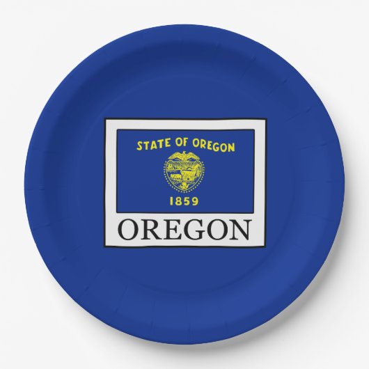 Oregon Pappteller (Vorderseite)