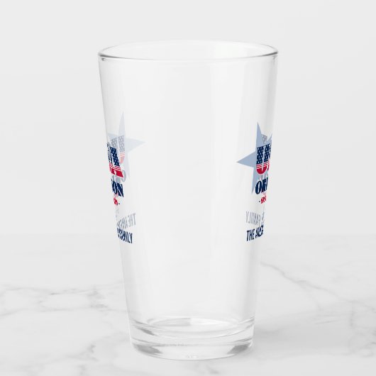 Oregon Patriotic Pride Personalisiert Glas (Links)