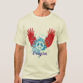 Oregon Peace Sign T-Shirt (Vorderseite)