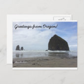 Oregon Postcard: Kanonenstrand und Heuhaufen Postkarte (Vorne/Hinten)