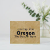 Oregon Postkarte (Stehend Vorderseite)