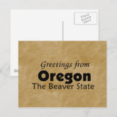 Oregon Postkarte (Vorne/Hinten)