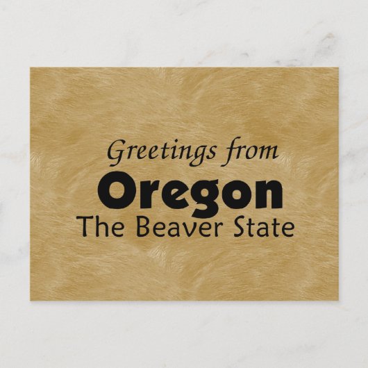 Oregon Postkarte (Vorderseite)