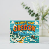 OREGON Postkarte (Stehend Vorderseite)