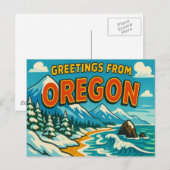 OREGON Postkarte (Vorne/Hinten)