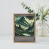 Oregon | Postkarte Gothic Art (Stehend Vorderseite)