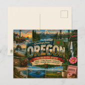 Oregon-Postkarte Postkarte (Vorne/Hinten)