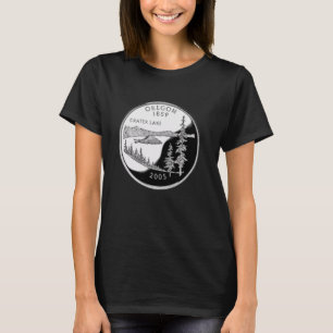 Oregon Quarter Coin - Krater Lake 25 Cent T-Shirt