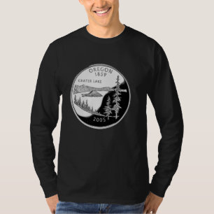 Oregon Quarter Coin - Krater Lake 25 Cent T-Shirt