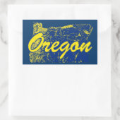 Oregon Rechteckiger Aufkleber (Tasche)