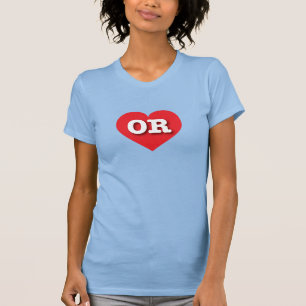 Oregon Red Heart - I Liebe OR T-Shirt
