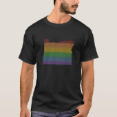 Oregon-Regenbogen-Gay Pride T-Shirt (Vorderseite)