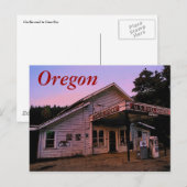 Oregon (Remote) Postkarte (Vorne/Hinten)